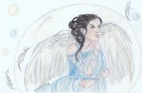 Angel in a bubble